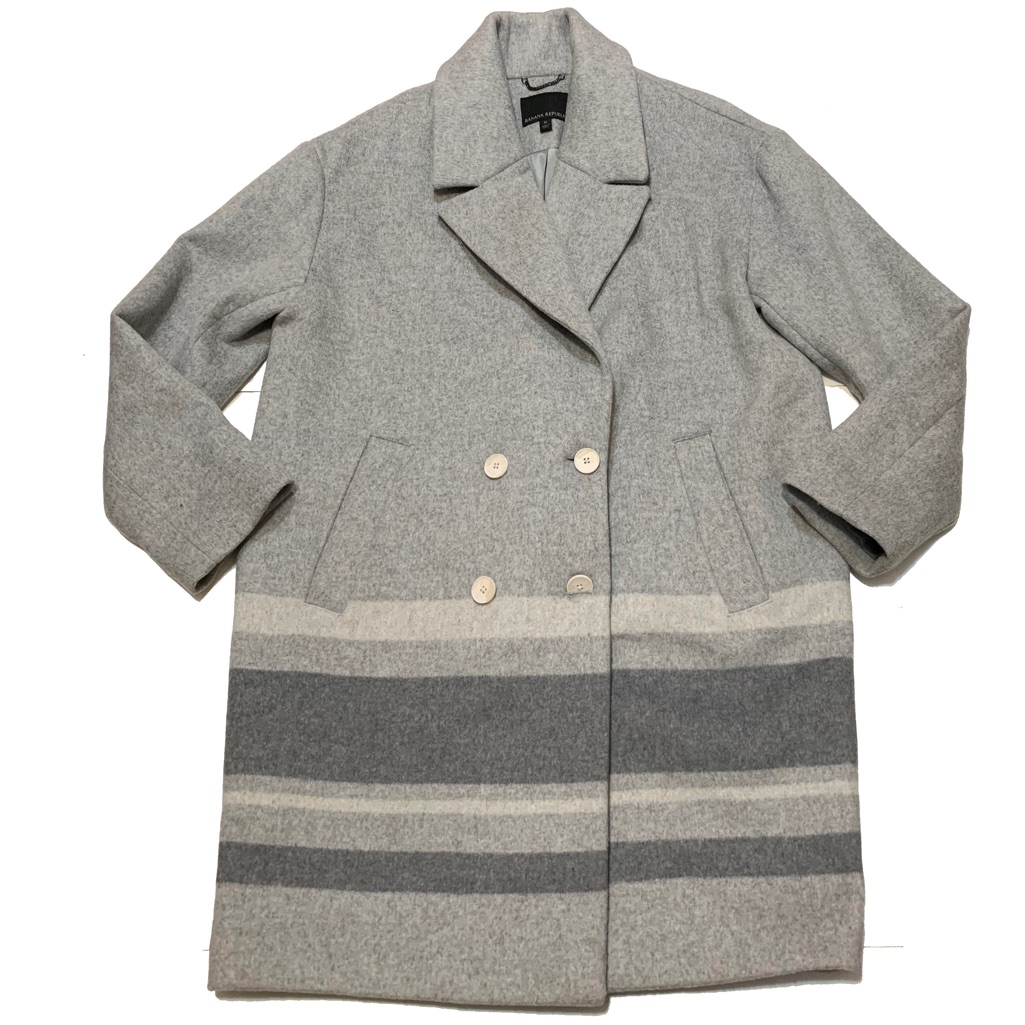 M / Banana Republic Oversized Double Faced Cocoon Coat